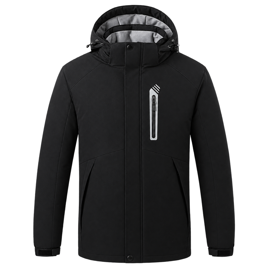 Veste Chauffante à Capuche Amovible