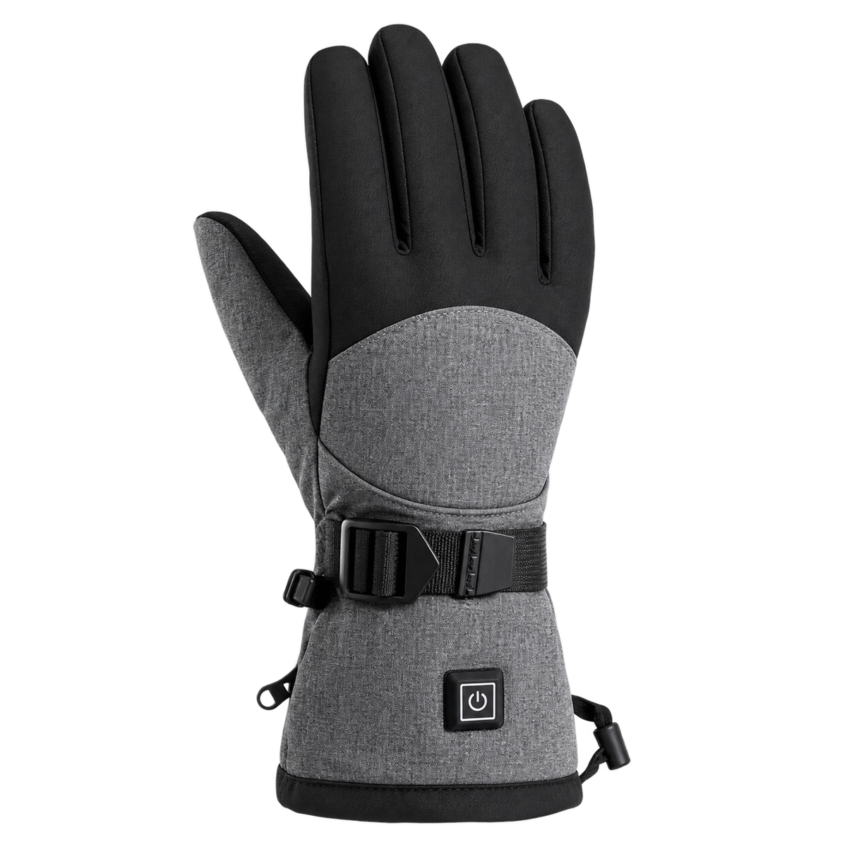 Gants Chauffants Tactiles Gris