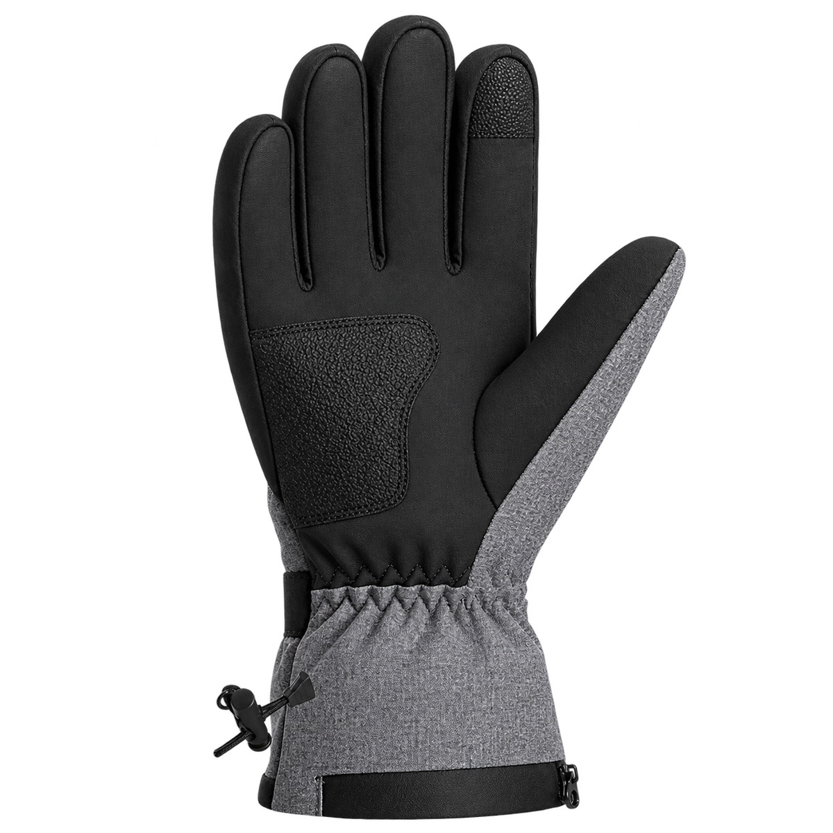 Gants Chauffants Tactiles Gris