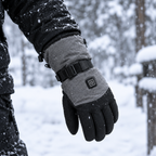 Gants Chauffants Tactiles Gris