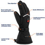 Gants chauffants Étanches
