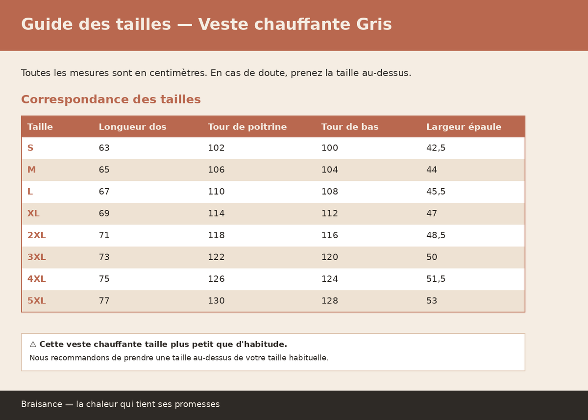 Veste chauffant sans manche Gris