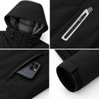 Veste Chauffante à Capuche Amovible