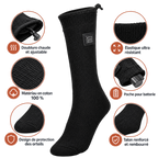 Chaussettes chauffantes Noires