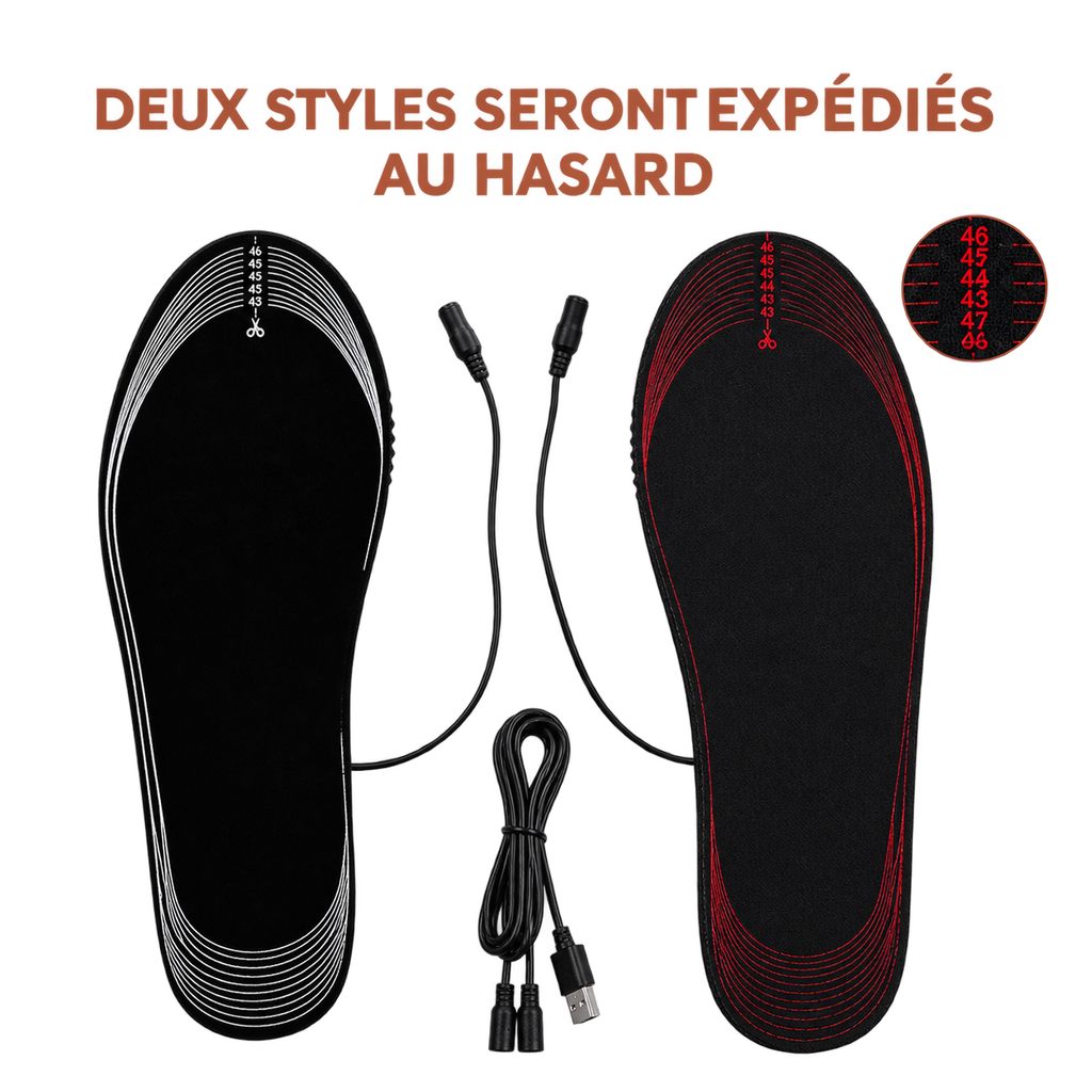 Semelles Chauffantes USB — Fil Direct