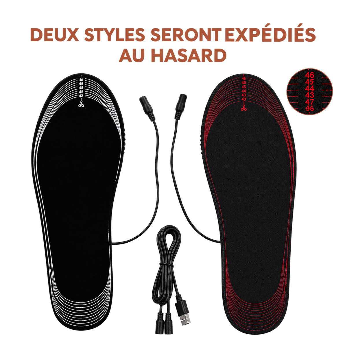 Semelles Chauffantes USB — Fil Direct